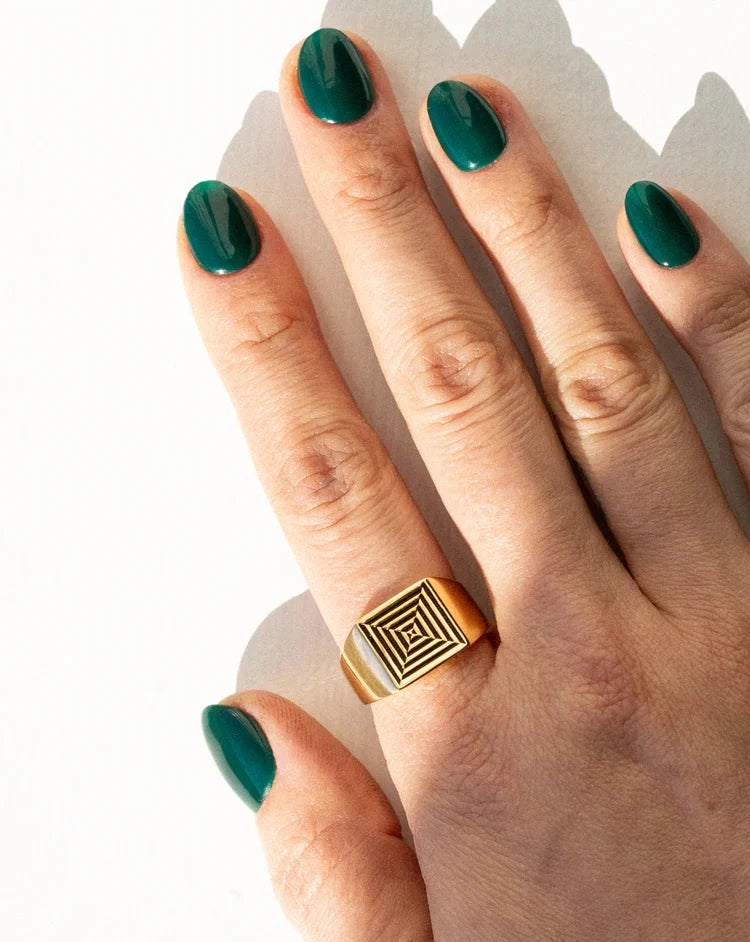 Portal Square Ring / Gold