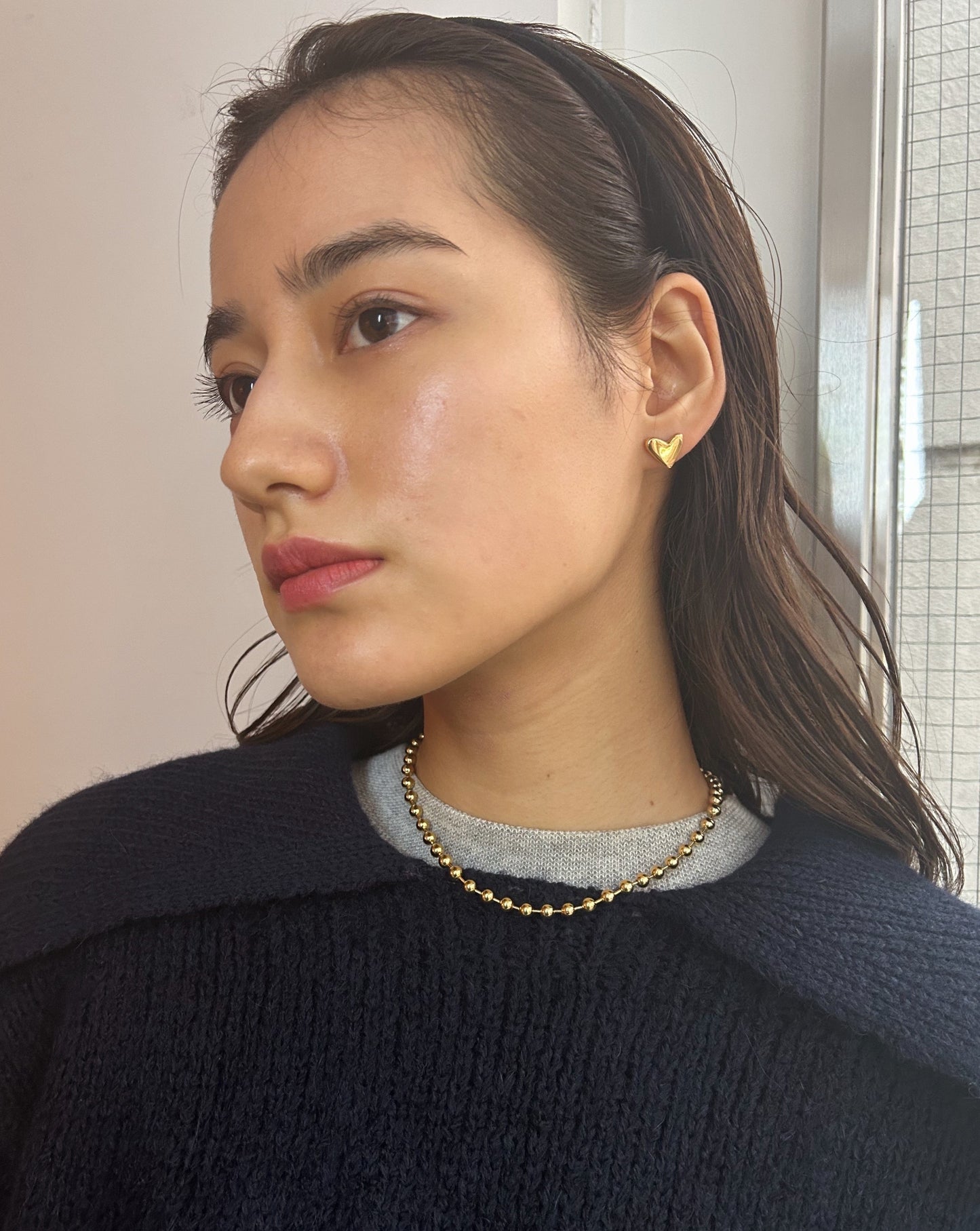 Heart Studs Small / Gold