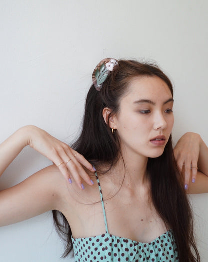 Flower Claw Clip M / Pink