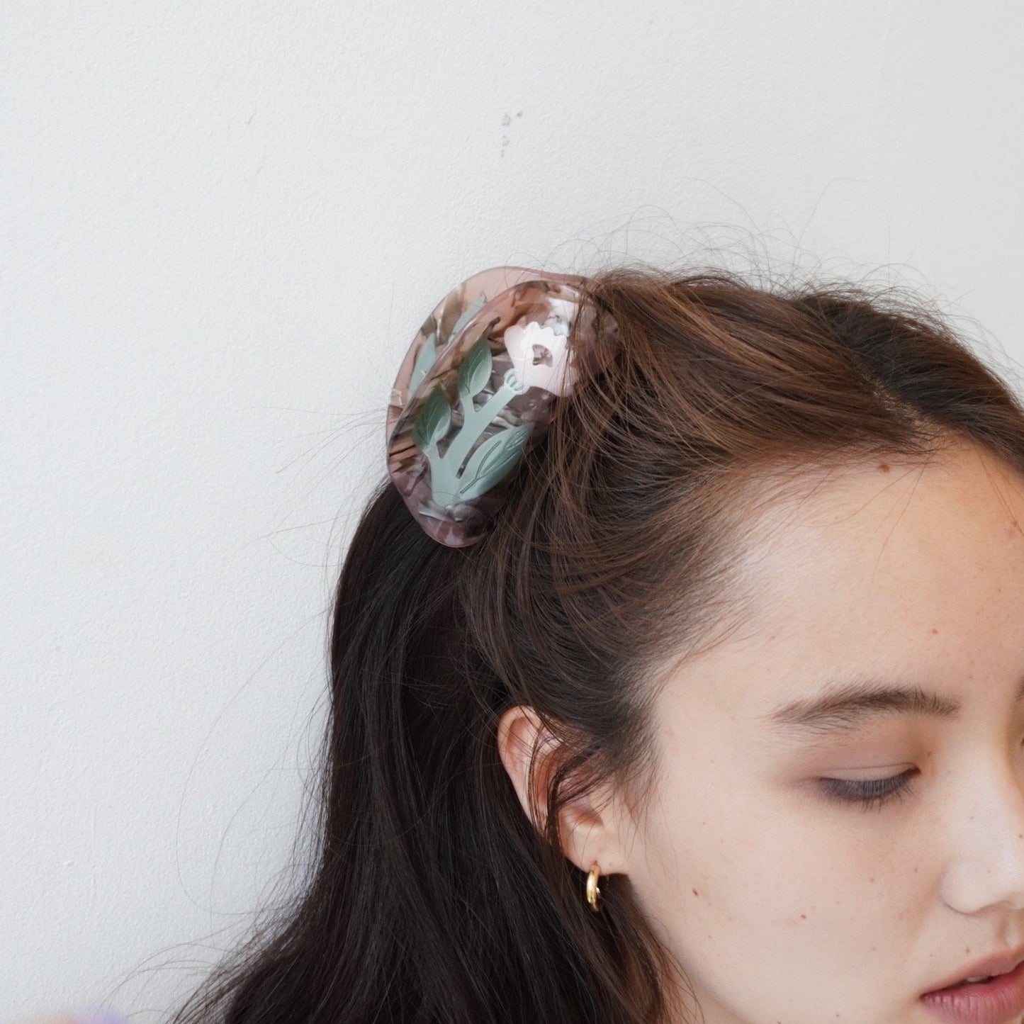 Flower Claw Clip M / Pink