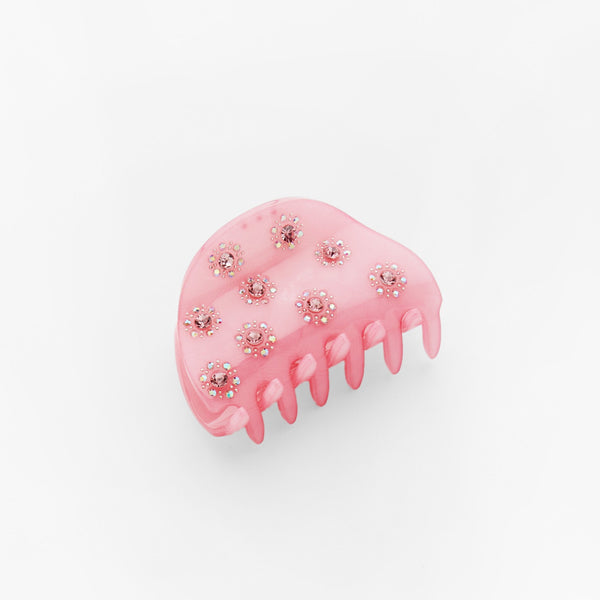 Flower Bijou Claw Clip / Pink