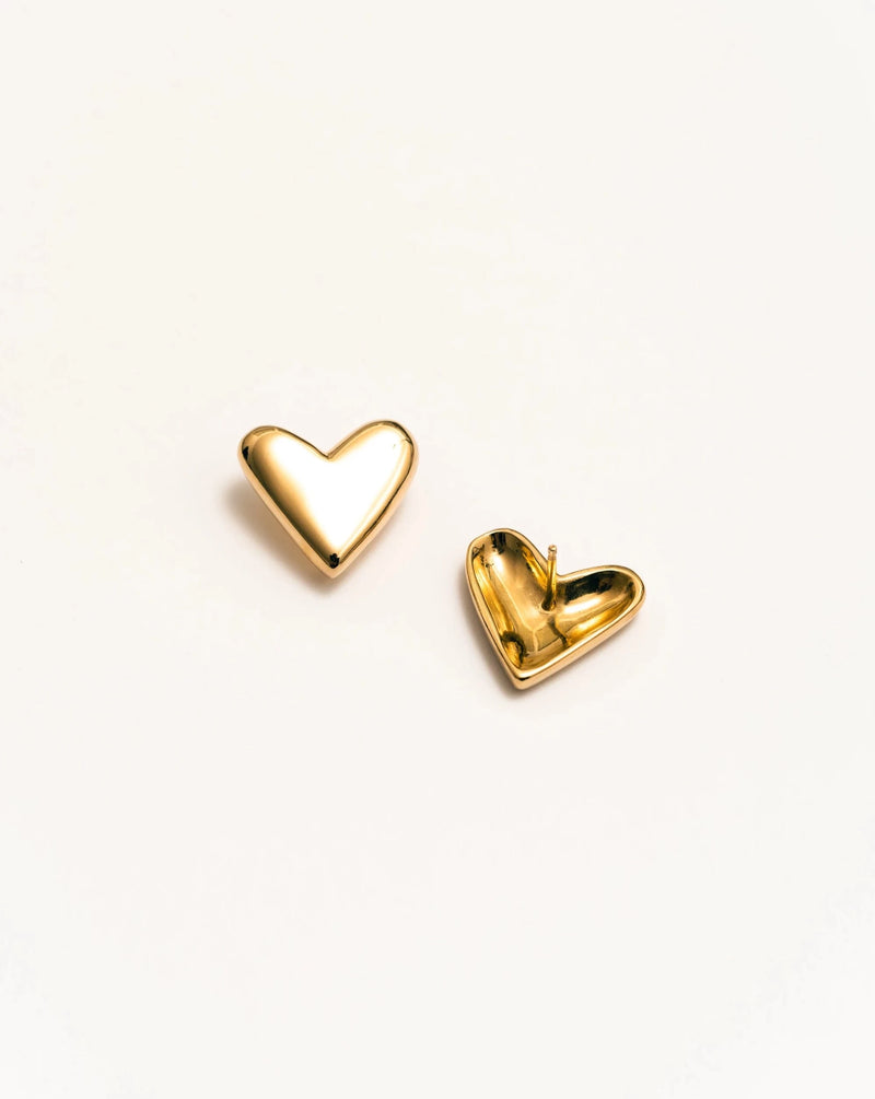 Heart Studs Small / Gold