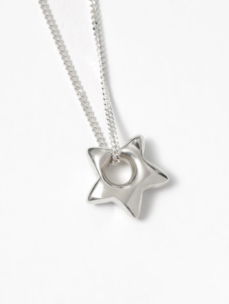 Open Star Necklace / silver