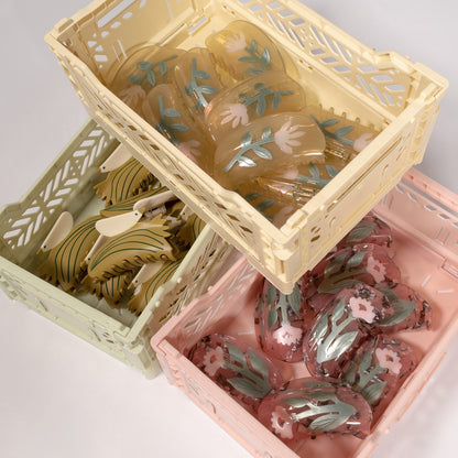 Flower Claw Clip M / Yellow