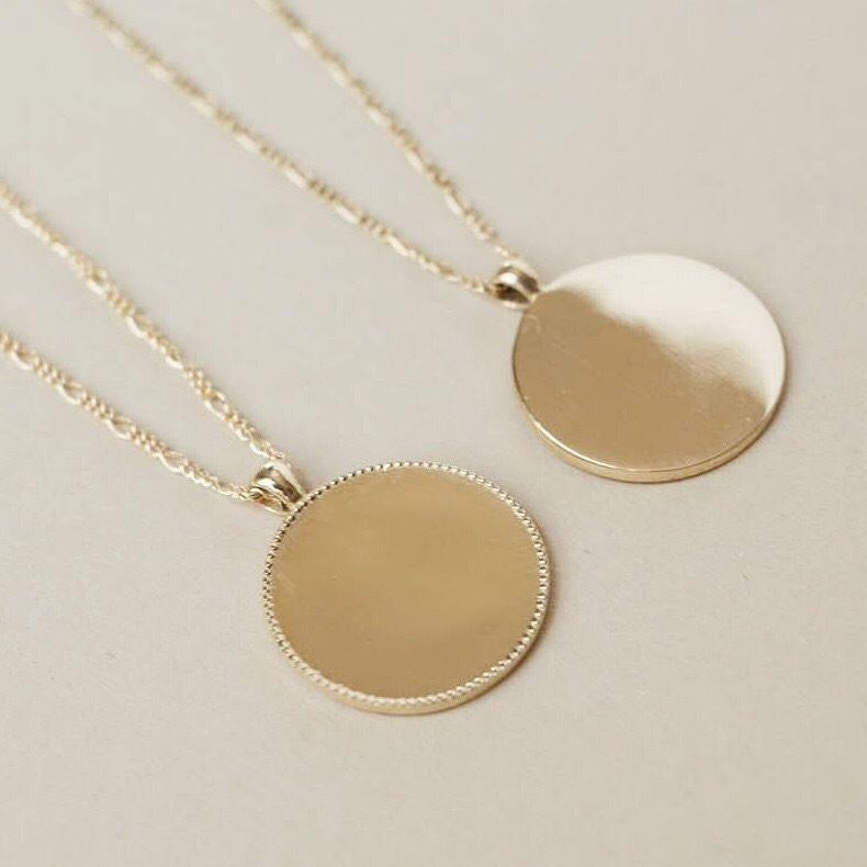 Circle Plate Necklace