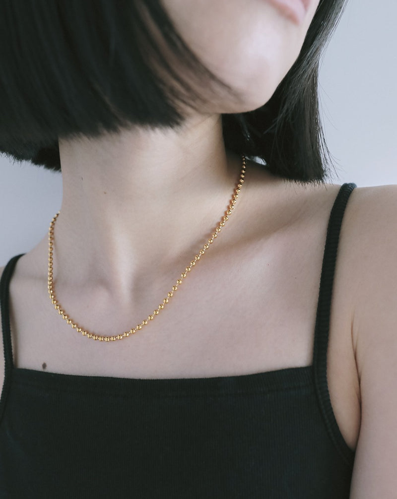 Ball Chain Necklace（gold / silver）